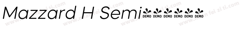 Mazzard H Semi字体转换